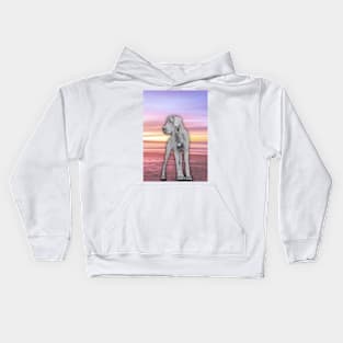 Great Dane In Sunset Kids Hoodie